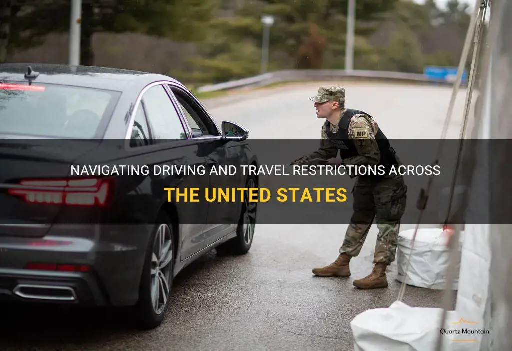 driving and travel restrictions across the united states