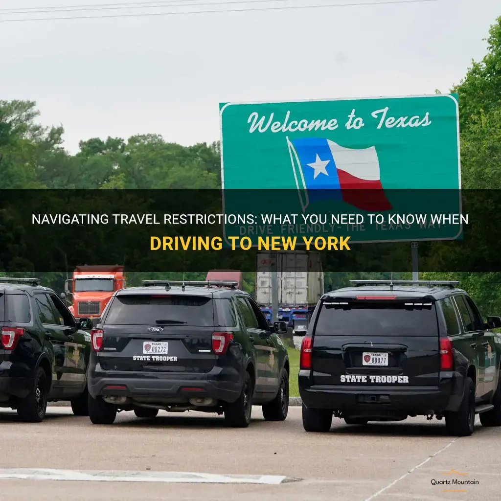 driving to new york travel restrictions