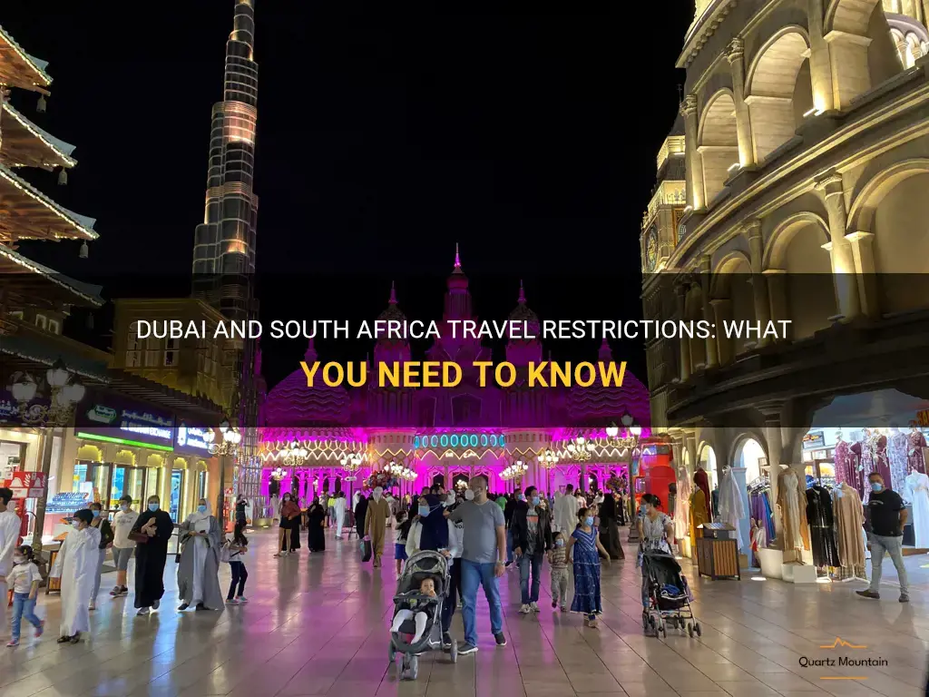 dubai travel requirements from south africa
