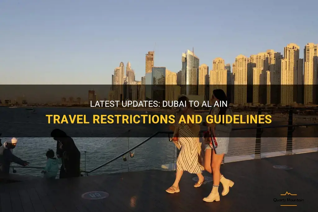 dubai to al ain travel restrictions latest news