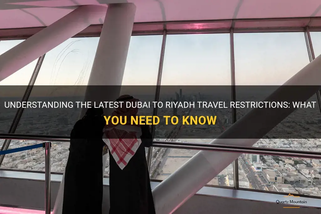 dubai to riyadh travel restrictions