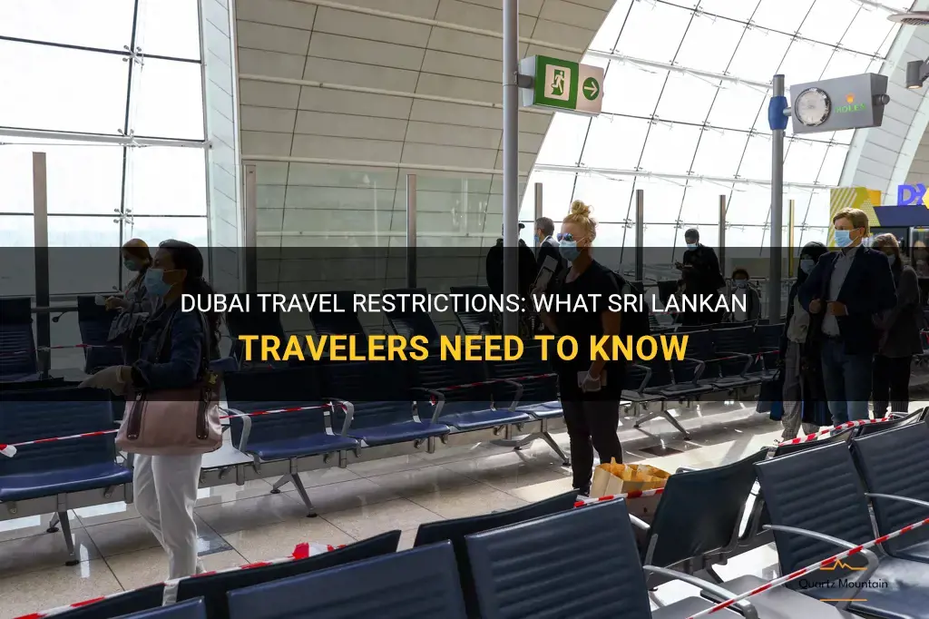 dubai travel restrictions for sri lanka