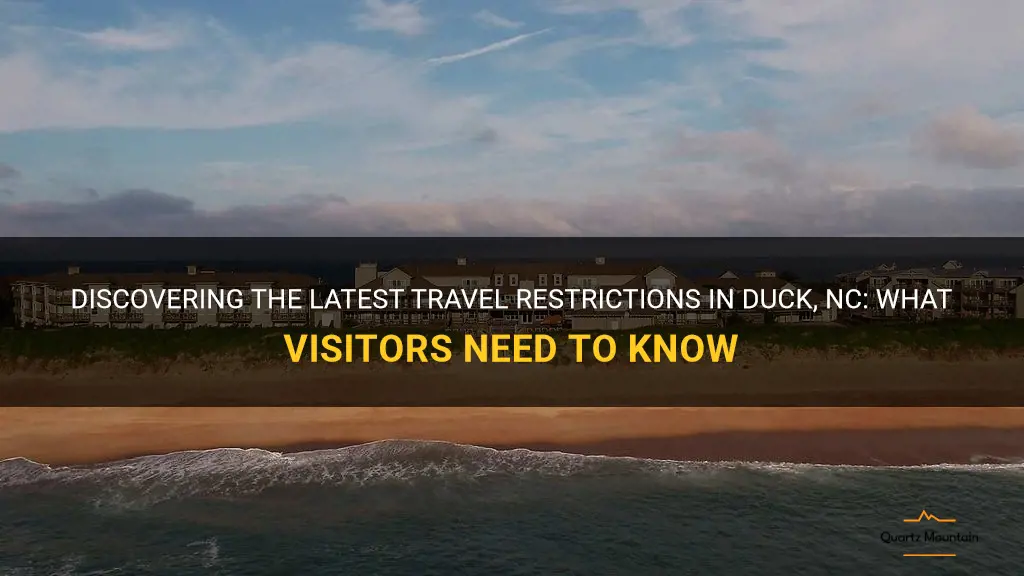 duck nc travel restrictions