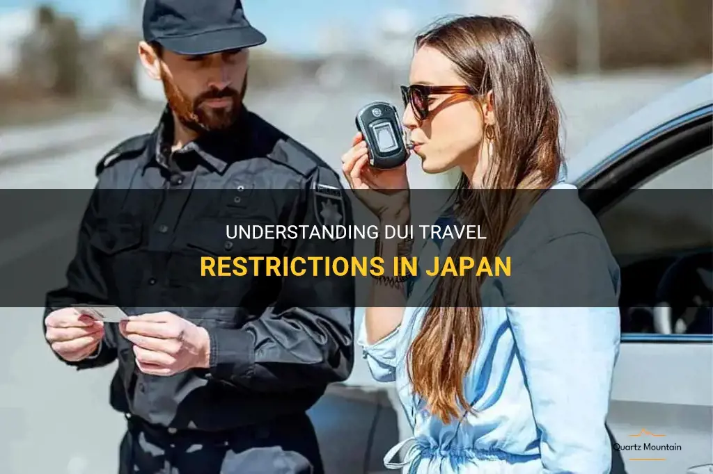 dui travel restrictions japan