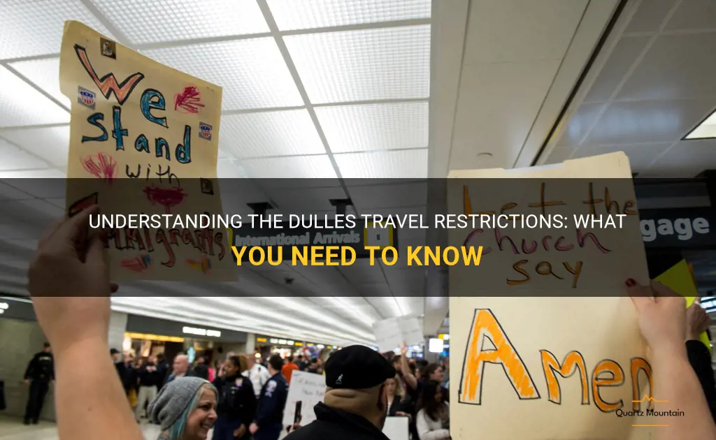 dulles travel restrictions