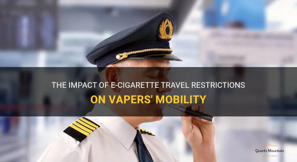 e cigarette travel restrictions