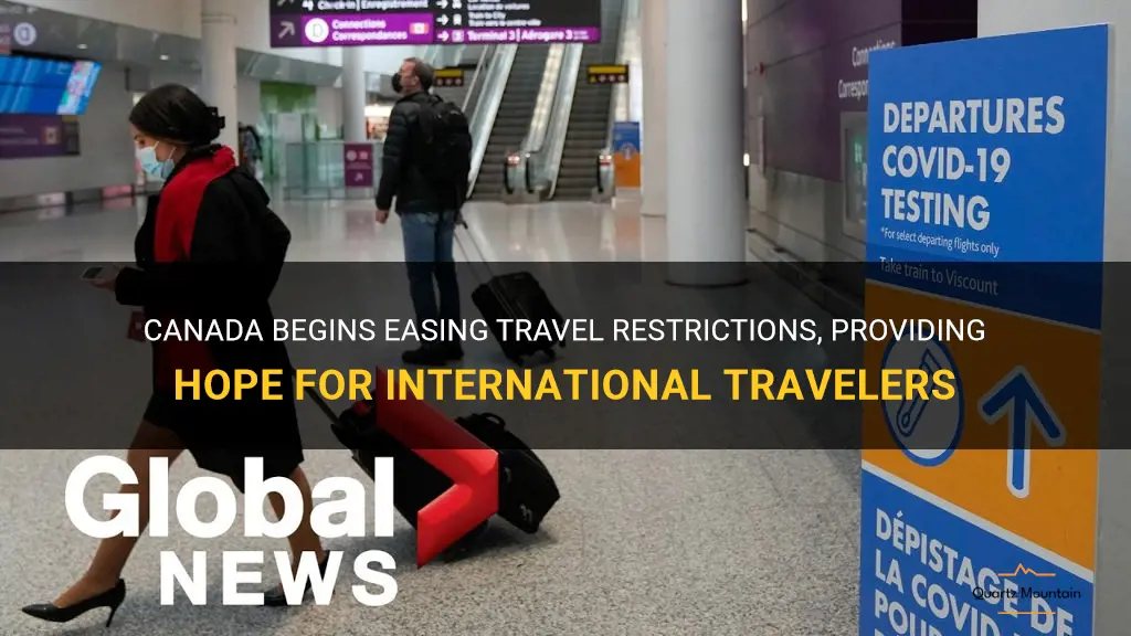 easing travel restrictions canada