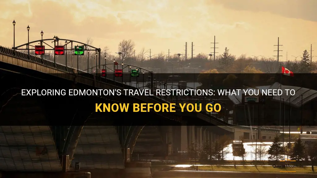 edmonton travel restrictions