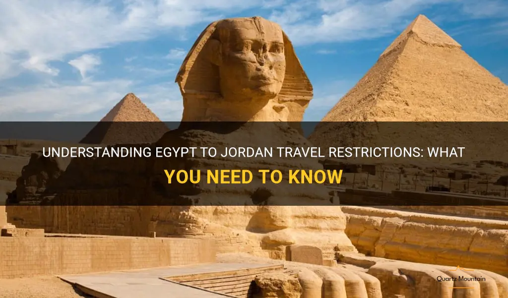 egypt to jordan travel restrictions