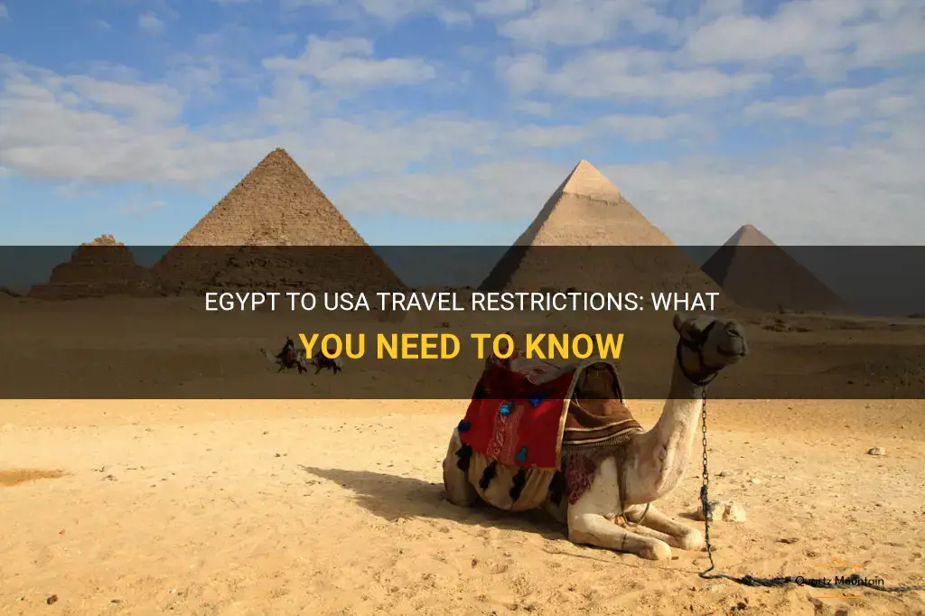 egypt travel restrictions for us citizens