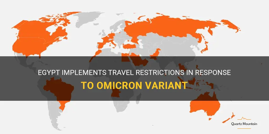 egypt travel restrictions omicron
