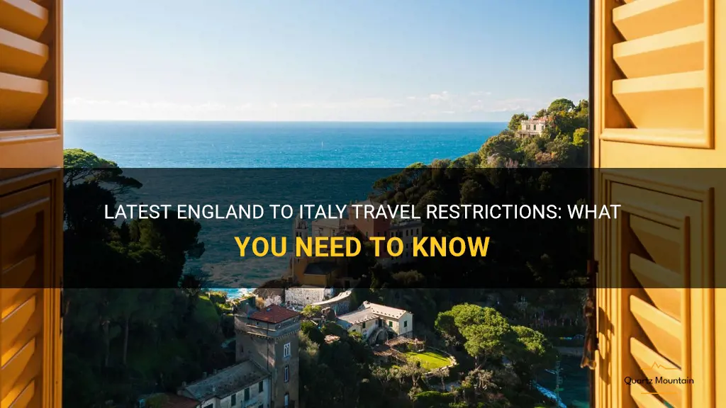 england to italy travel restrictions