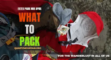Packing Guide for a Mid-April Trip to Estes Park