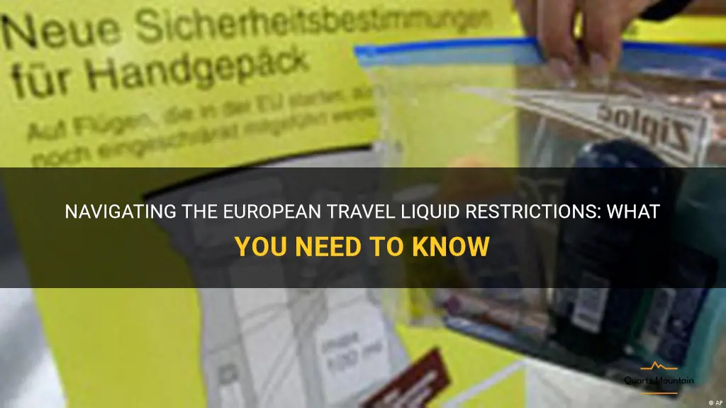 european travel liquid restrictions