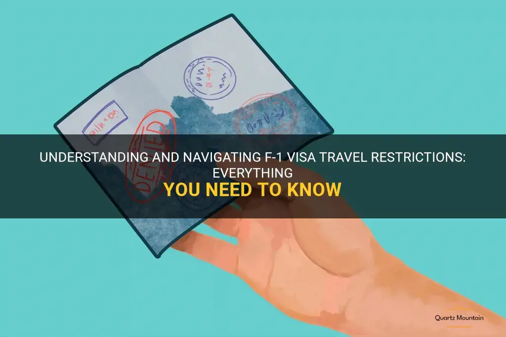 f-1 visa travel restrictions