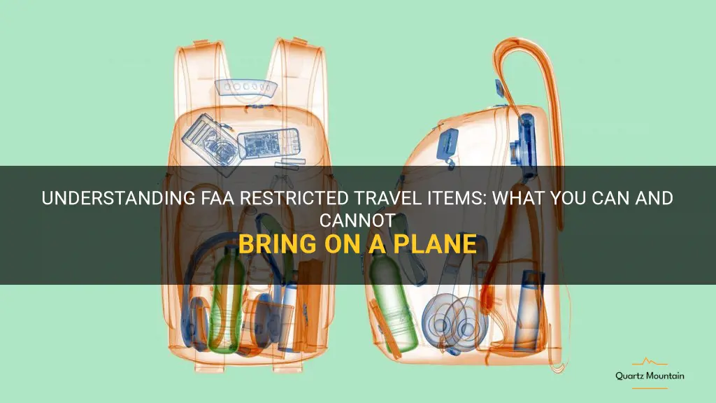 faa restricted travel items