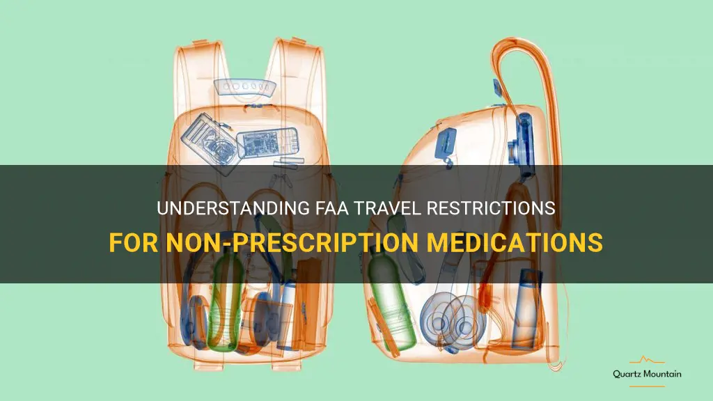 faa travel restrictions non prescription