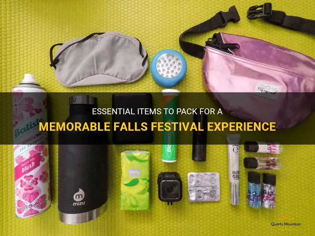 falls festival what to pack
