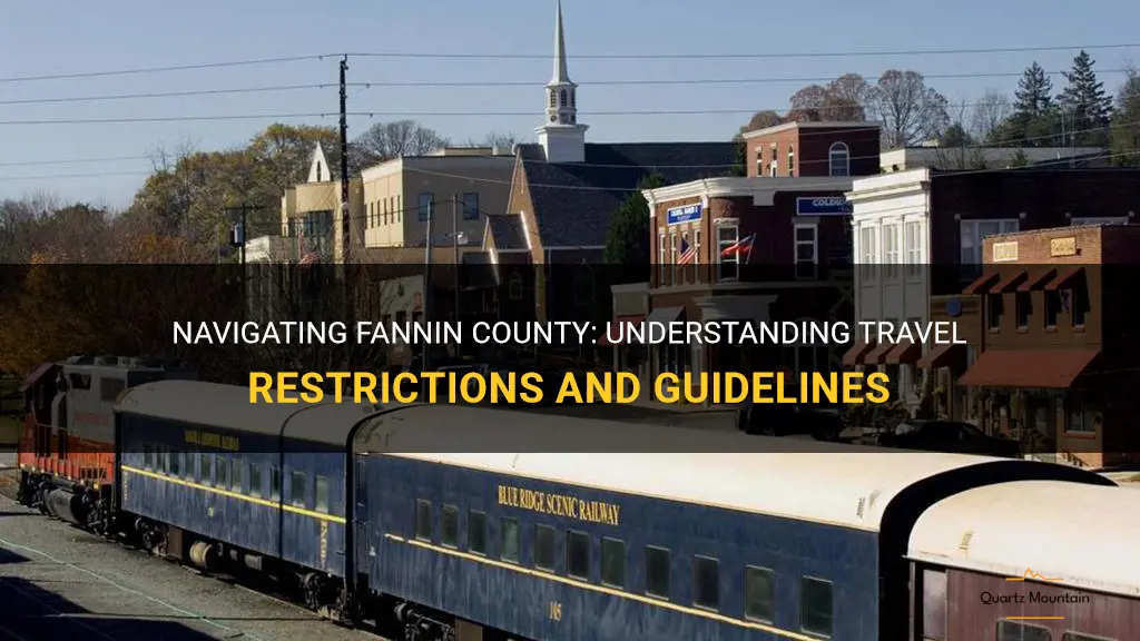 fannin county travel restrictions