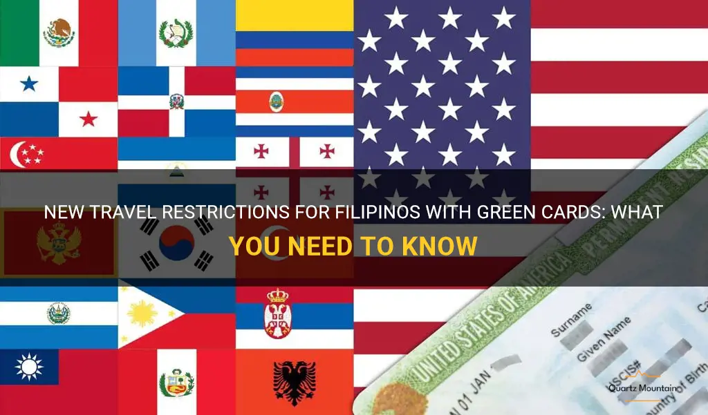 filipino with green card travel restrictions