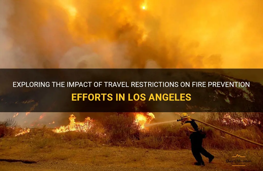 fire travel restrictions los angeles
