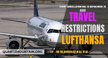 Lufthansa Flight Cancellations: Impact of Department of State Travel Restrictions on Travelers