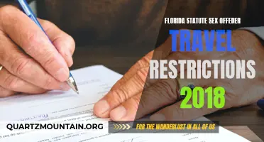Understanding the Florida Statute Sex Offender Travel Restrictions in 2018