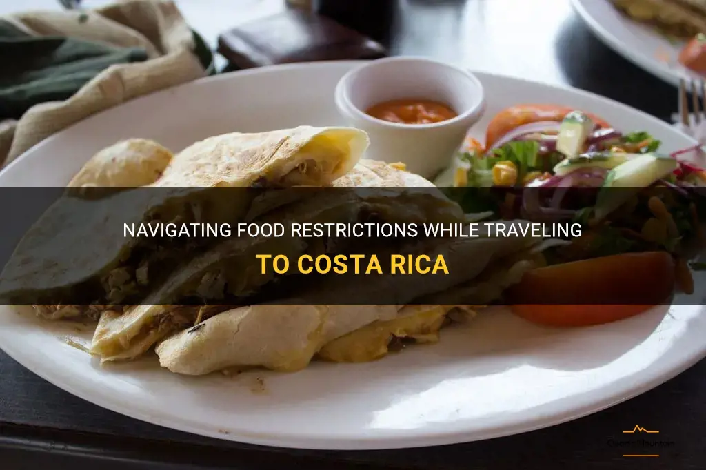 food restrictions traveling to costa rica