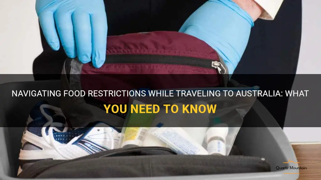 food restrictions travelling to australia