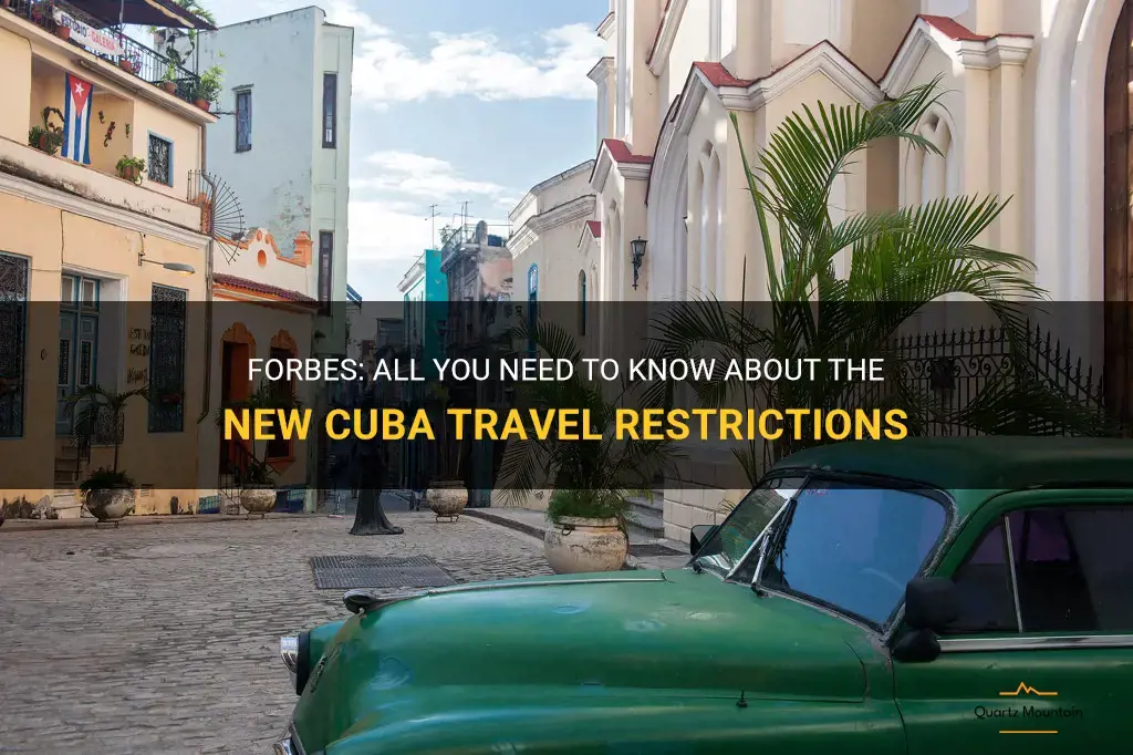 forbes new cuba travel restrictions