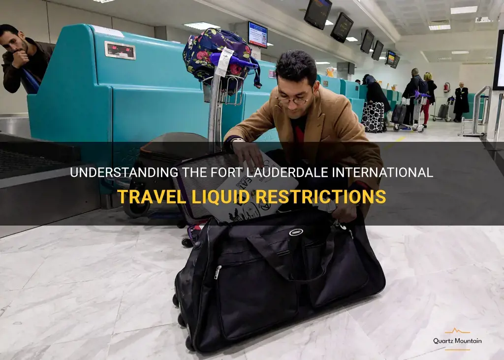 fort lauderdale international travel liquid restrictions