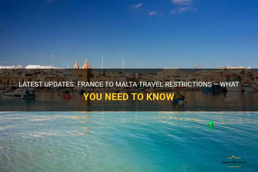 france to malta travel restrictions