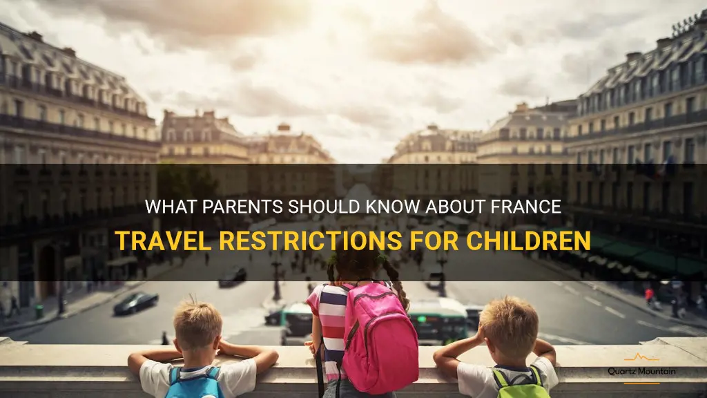 france travel restrictions children