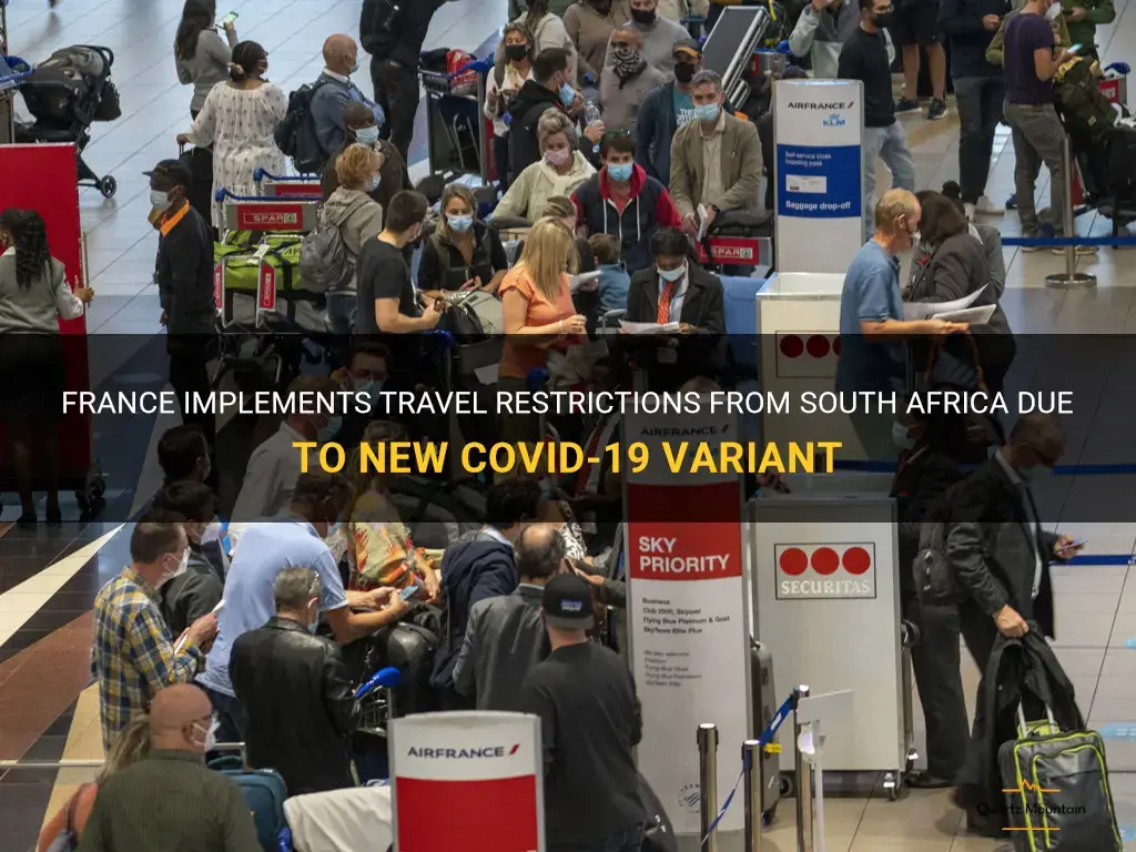 france travel restrictions from south africa