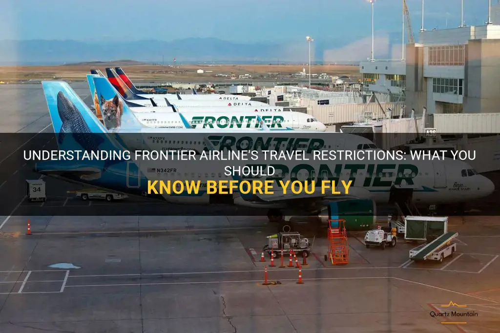 frontier airline travel restrictions