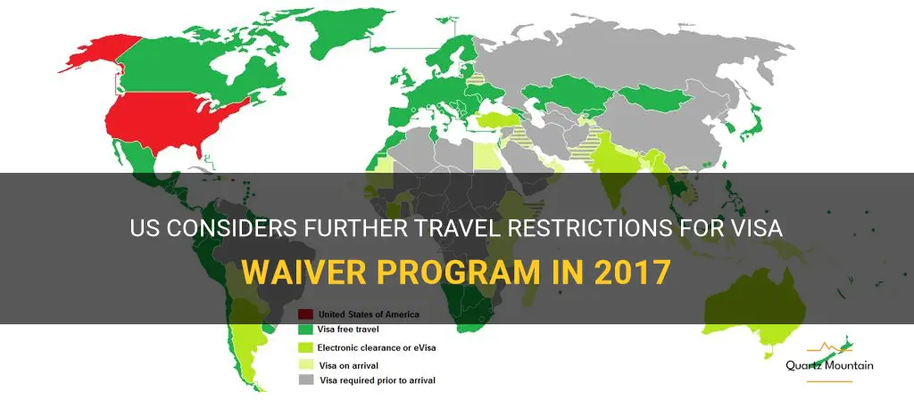 further travel restrictions for the visa waiver 2017