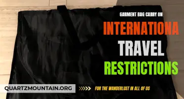 Understanding Garment Bag Carry-On International Travel Restrictions