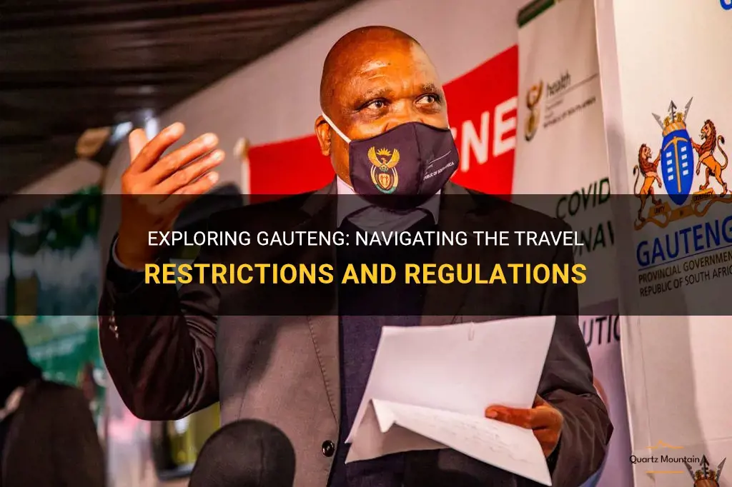 gauteng travel restrictions