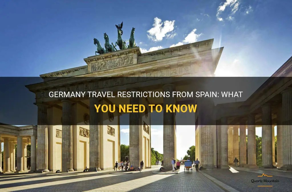 germany travel restrictions from spain