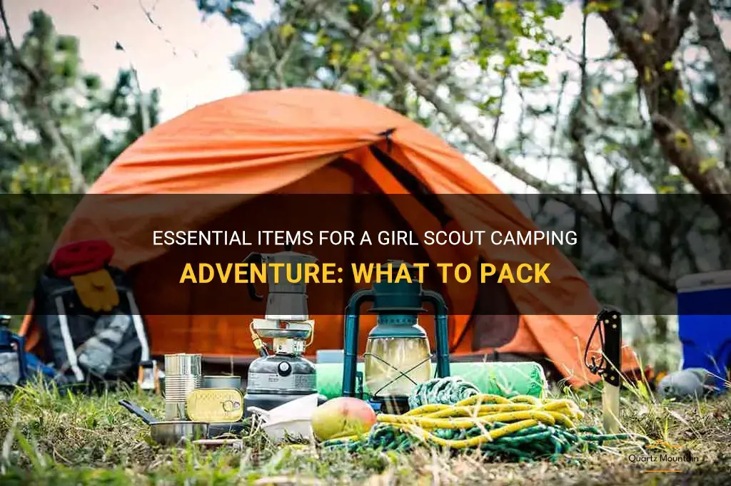 girl scout camping list what to pack