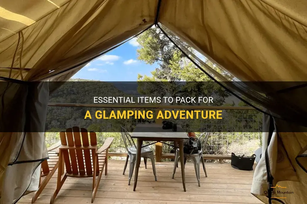 glamping what to pack