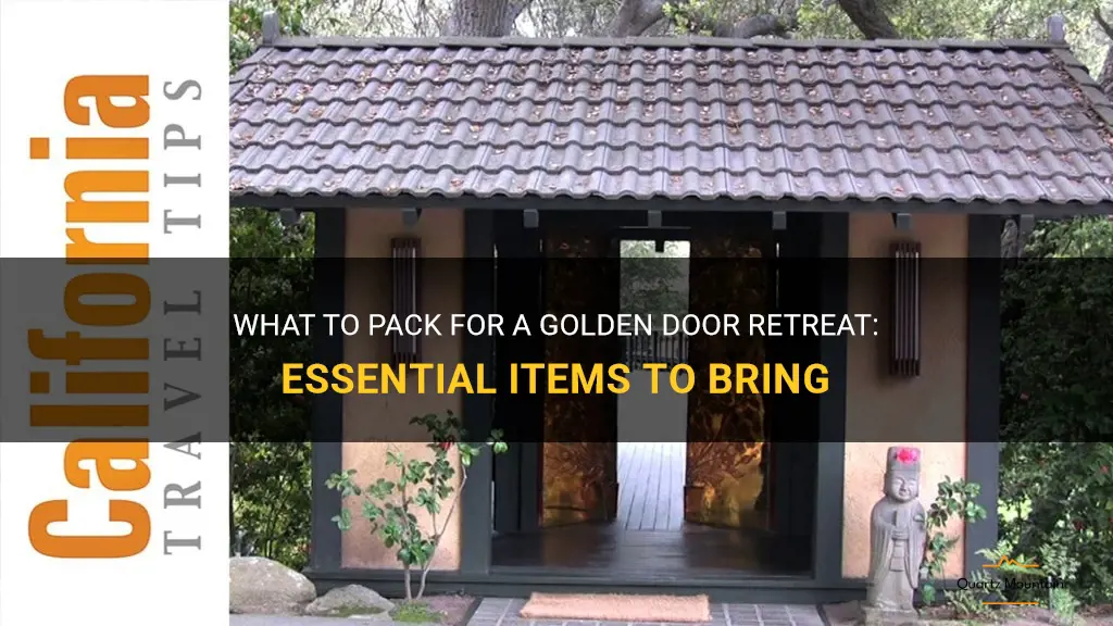 golden door what to pack