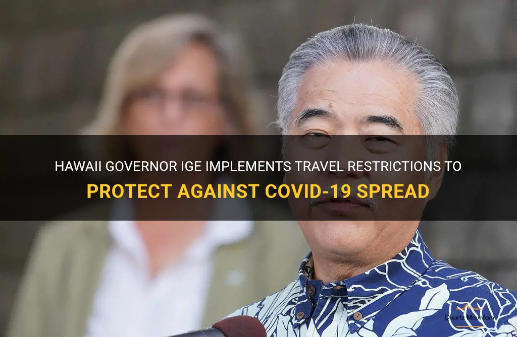 governor ige travel restrictions