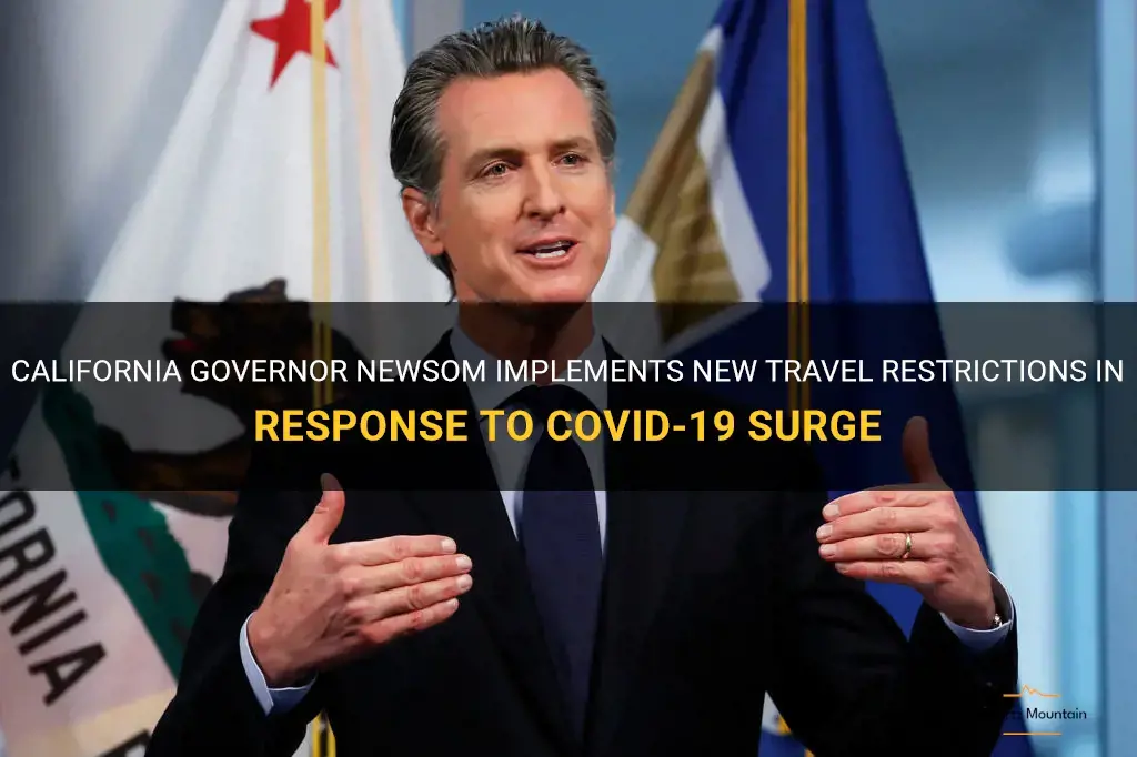 governor newsom travel restrictions