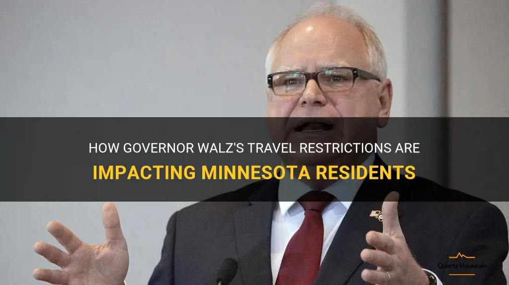 governor walz travel restrictions