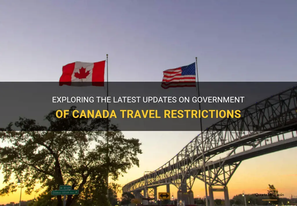 govt canada travel restrictions