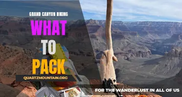 Essential Items to Pack for Hiking in the Grand Canyon