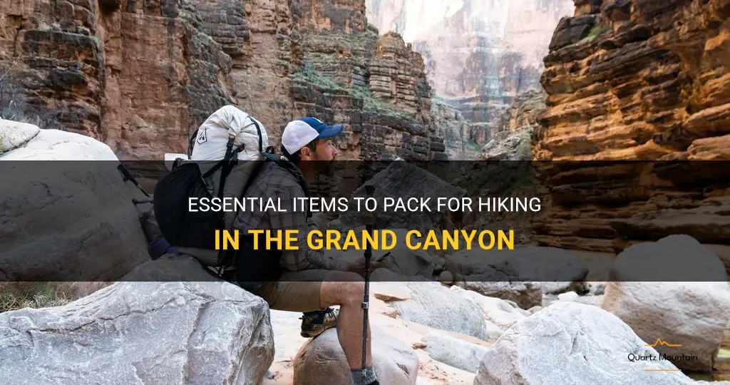 grand canyon hiking what to pack