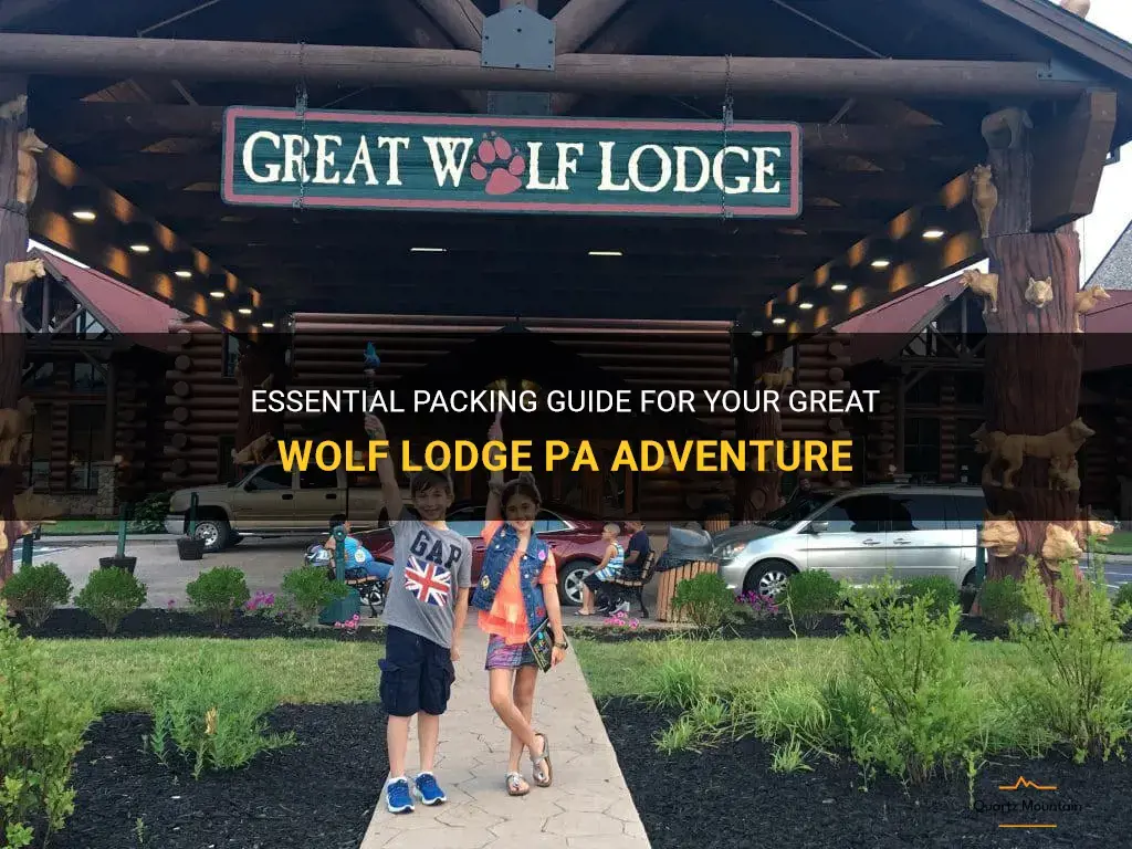 great wolf lodge pa what to pack