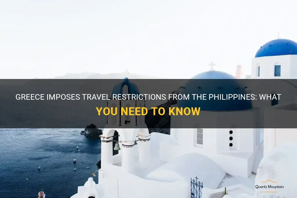 greece travel restrictions from philippines